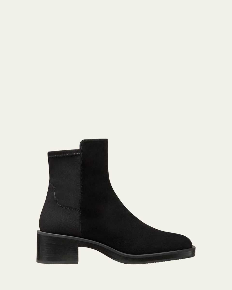 Kaia Stretch Suede Ankle Booties